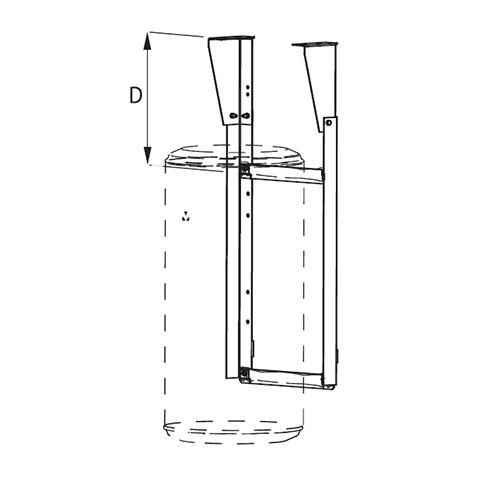 KIT DACCROCHAGE AU PLAFOND CHAUFFE-EAU 150L À 200L- ATLANTIC 009105