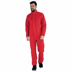 Lafont - Pantalon de travail coton majoritaire BASALTE Rouge Taille L - L rouge 3609705686525_0