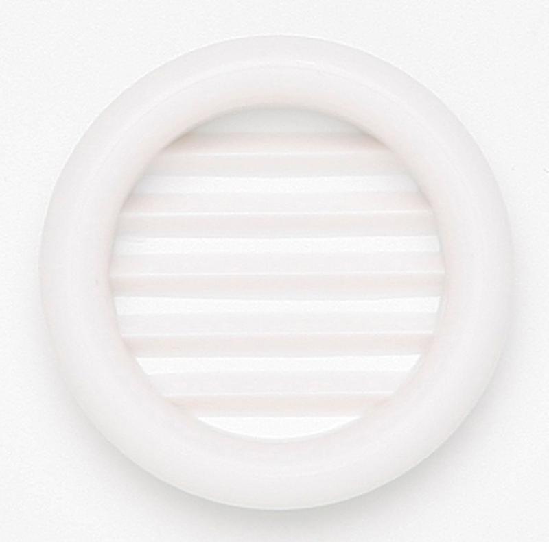 Lot de 4 grilles d'aération en ABS naturel - Diamètre 4 cm - Pour meubles - Passage d'air 6 cm²_0