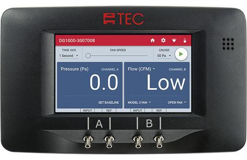 MANOMÈTRE NUMÉRIQUE TACTILE DOUBLE VOIE POUR PORTES SOUFFLANTES MINNEAPOLIS - AVEC ÉT