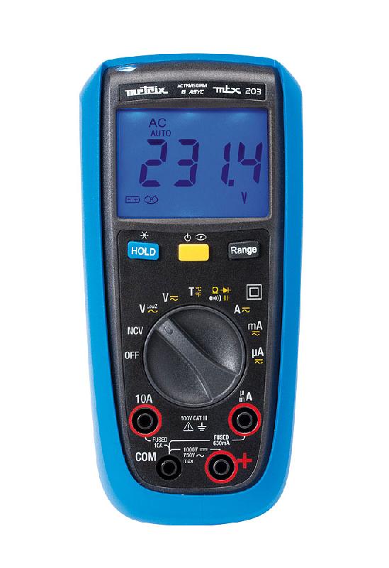 MTX203-Z - Multimètre numérique portable TRMS 6 000 points - Mesures traditionnelles et vérification de la température_0