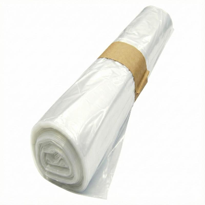 NOVACLEAN Sac Poubelle 110L Blindé 60µ - Transparent 100% Vierge PEBD Haute Résistance - Sécurité Cristal & Poids Extrême - Lot de 100 - transpa_0