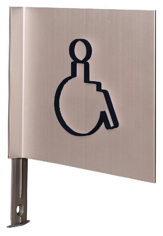 PICTOGRAMME NEOSIGN 3D DRAPEAU PMR NOIR - MANUTAN COLLECTIVITÉS