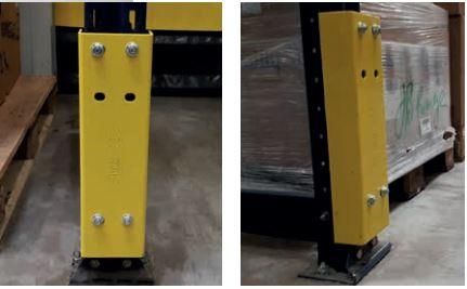 Protection de rayonnage Sécuriflex - réf. 222 - sans fixation au sol, économique et durable_0