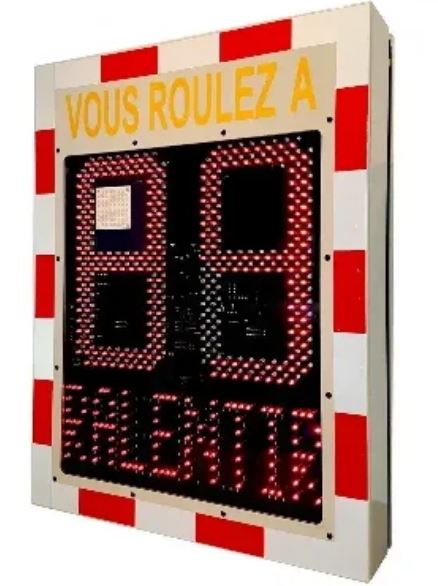 Radar pédagogique - SPEED PRO texte d'alerte ralentir_0