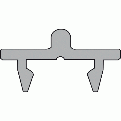 RAIL DE ROULEMENT - FERRURE COULISSANTE LEVANTE GU 937 - HAUTEUR 15 MM - P1635 FERCO