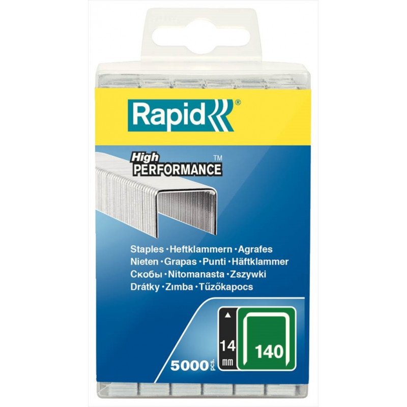 AGRAFES EN FIL PLAT N° 140 14MM BOÎTE DE 5000 - RAPID - 40303092