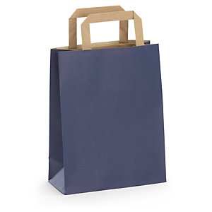 SAC KRAFT COULEUR À POIGNÉES PLATES RAJA