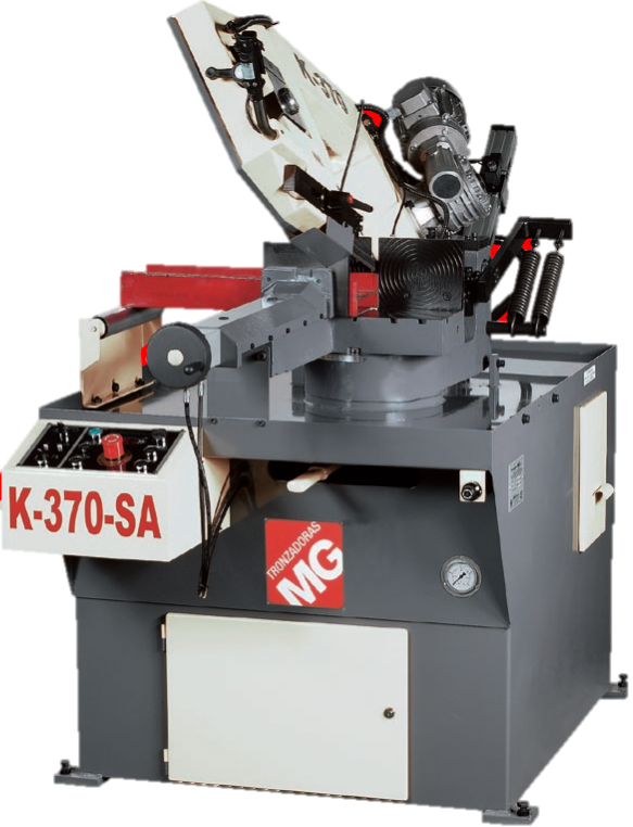 Scie à ruban semi-automatique K-370-SA MG Tronzadoras - haute précision et utilisation intensive_0