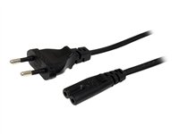 STARTECH.COM 2M STANDARD LAPTOP POWER CORD EU TO C7 - CÂBLE D'ALIMENTATION - CEE 7/16 (M) - IEC 320 EN 60320 C7 - 1 M