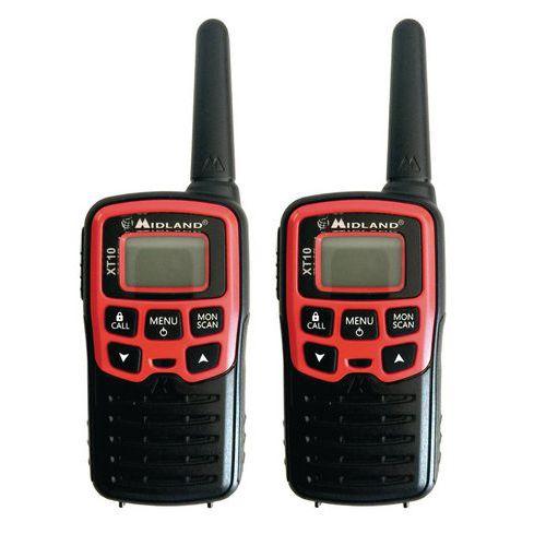TALKIE WALKIE - MIDLAND - XT-10 - ROUGE