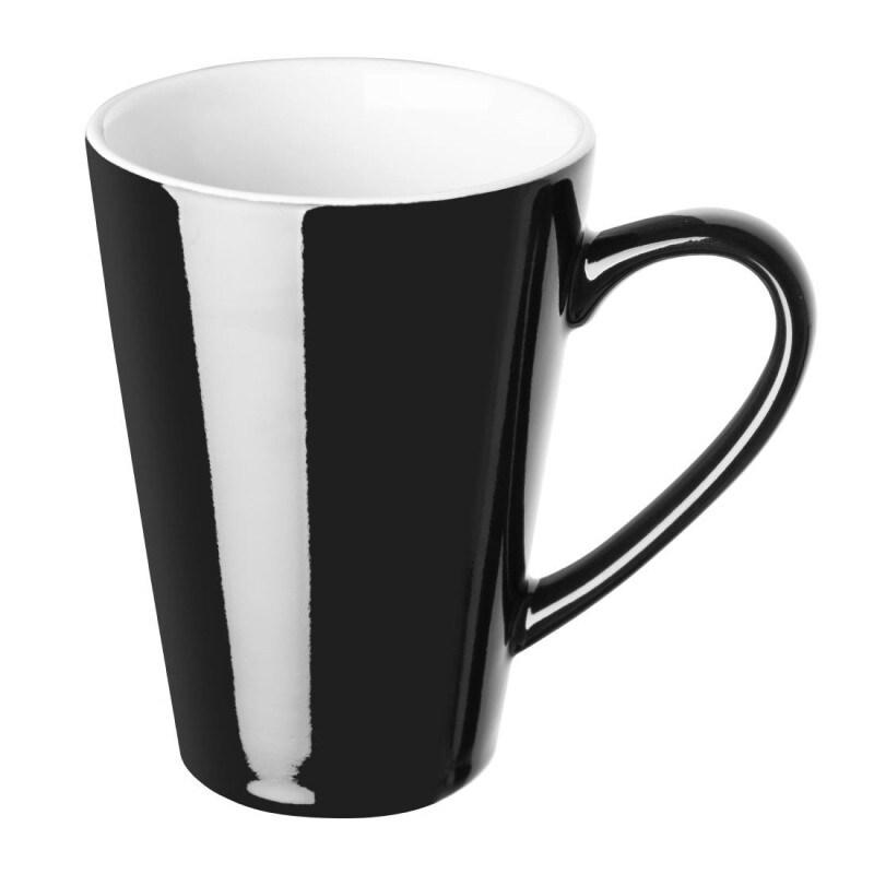 Tasses à latte Café noires 340ml (lot de 12) - Ref CU957 - Olympia - multicolore Grès 5050984723766_0