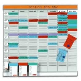 VALREX PLANNING OFFICE PLANNER 7 BANDES DE 24 FICHES INDICE 2 + 1 BAND INDEX