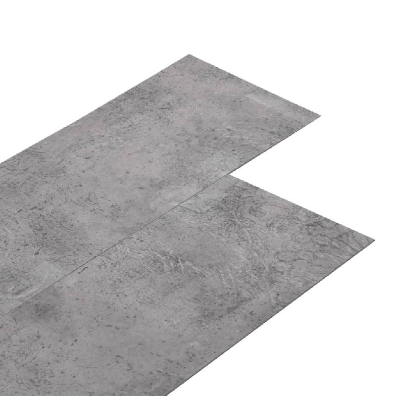 Vidaxl planche de plancher pvc autoadhésif 5,21 m² 2 mm marron ciment 330186_0
