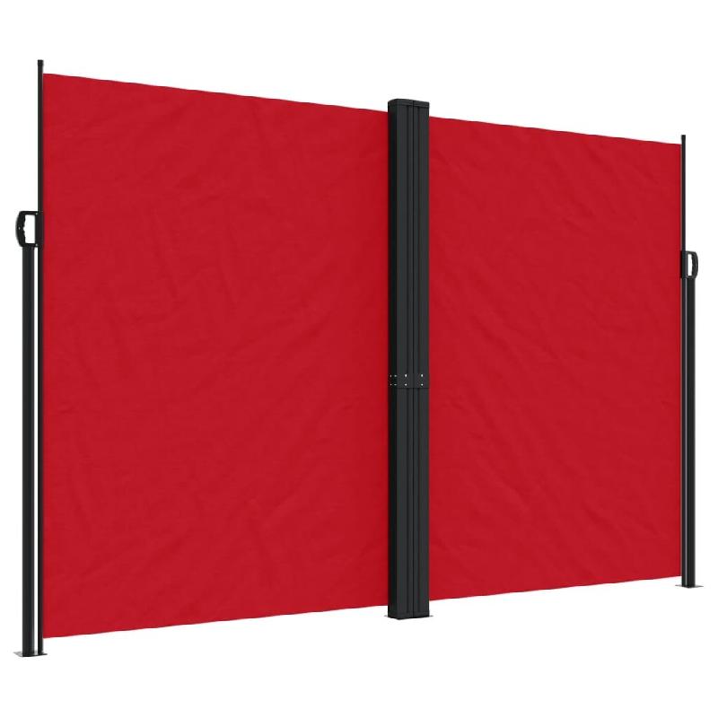 VidaXL Auvent latéral rétractable rouge 220x1000 cm Modèle Titan Soleil - 4004777_0