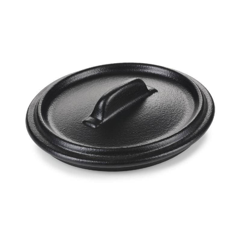 COUVERCLE POUR COCOTTE OVALE NOIR PORCELAINE 11X10 CM BELLE CUISINE REVOL