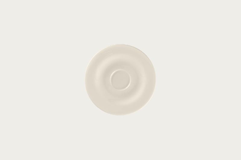 SOUCOUPE POUR TASSE À CAFÉ / THÉ ROND IVOIRE PORCELAINE Ø 15,5 CM BRAVURA RAK