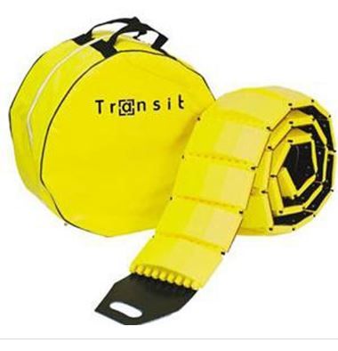 27903 - Ralentisseur de vitesse enroulable - Direct Signalétique - Polyuréthane jaune et caoutchouc noir - 3000 x 300 x 30 mm_0