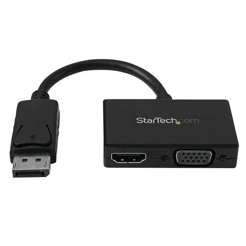 ADAPTATEUR AUDIO/VIDÉO DE VOYAGE-CONVERTISSEUR 2-EN-1 DISPLAYPORT