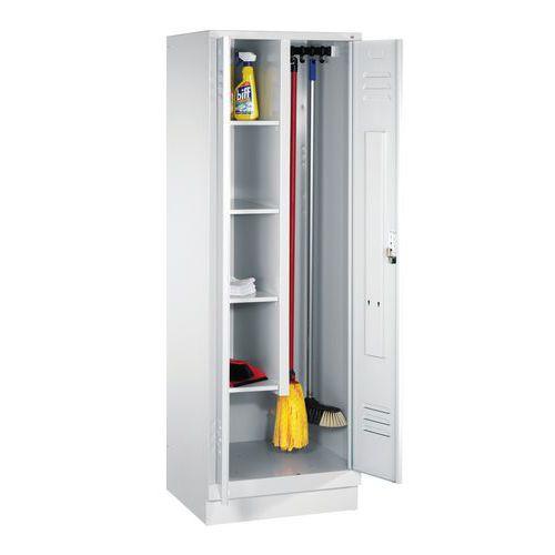 ARMOIRE À PRODUITS D’ENTRETIEN SUR SOCLE GRIS CLAIR - CP