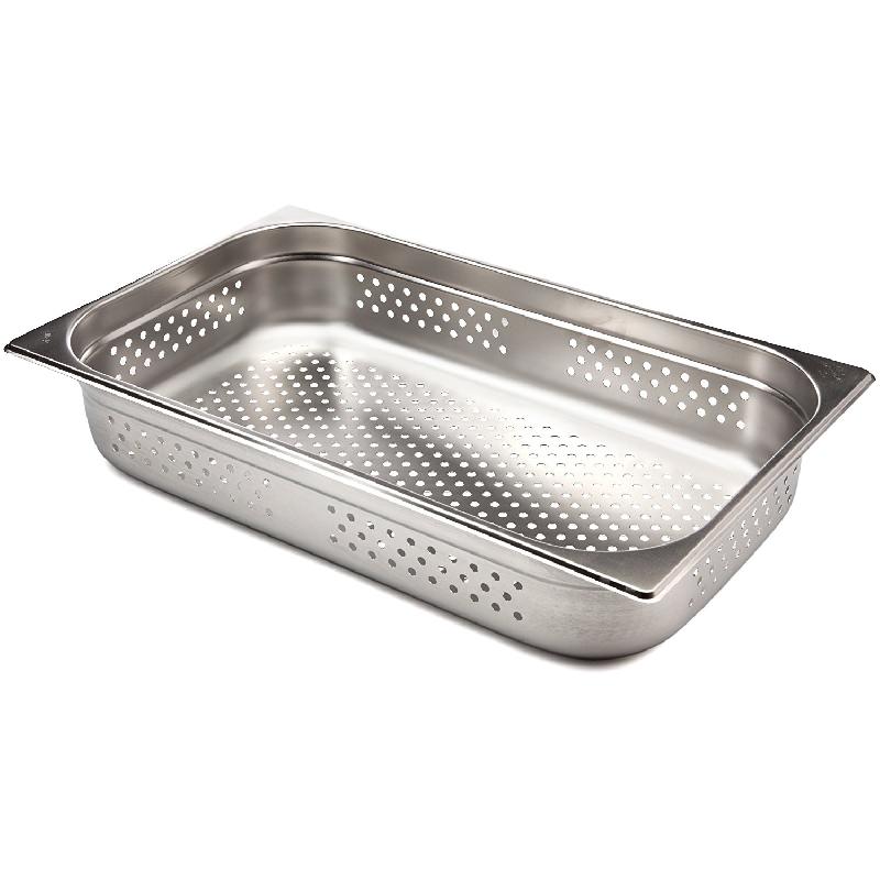 BAC GASTRONORME PERFORÉ GN 1/1 EN INOX 53X 32.5 X 10 CM - LACOR - GASTRONORME