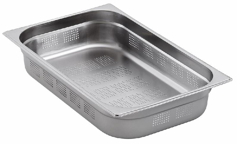 Bac GN perforé en inox - GN 1/1 h=65 mm - Référence Virtus FAA0041_0