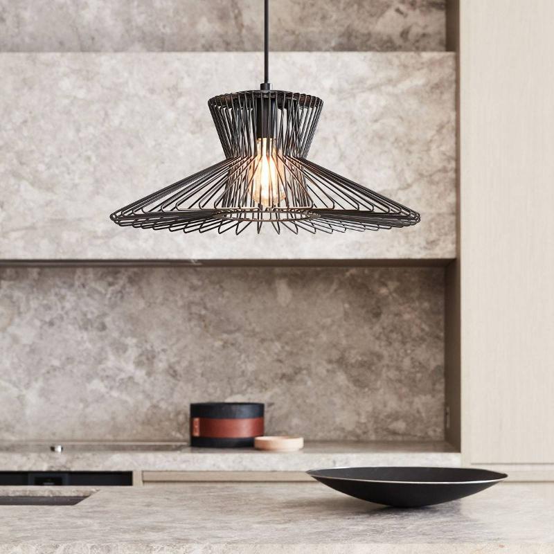 BEACON LIGHTING BEACON SUSPENSION PHEONIX FLAIR NOIR, MÉTAL, Ø 50 CM