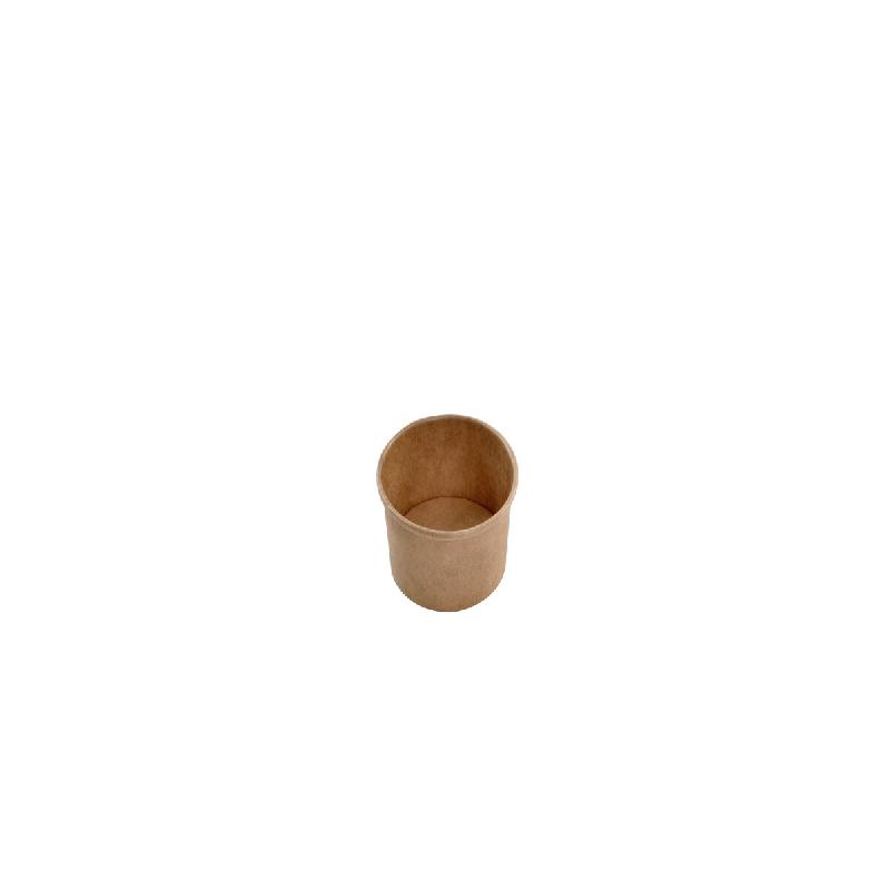 Betik Ecoline – 2000 unités – Pot à sauce carton kraft – Ø 60 mm 60 ml - marron en carton 1010899_0