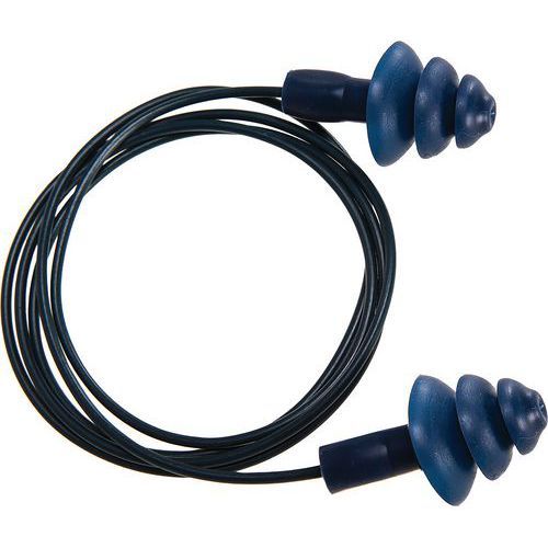 BOUCHON D'OREILLE TPR DÉTECTABLE AVEC CORDON EP07 BLEU 50 PR - PORTWEST