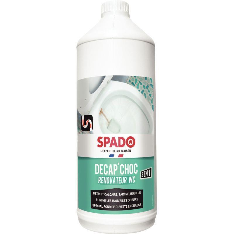 Bouteille 1L Décap Choc - Rénovateur WC - Anti-calcaire, tartre et rouille_0