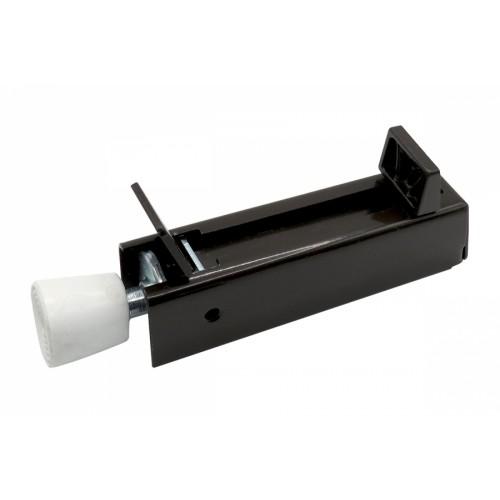 CALE-PORTE À PÉDALE POUR PORTE LOURDE - CORPS ACIER ET DOUBLE RESSORT - NOIR IBFM