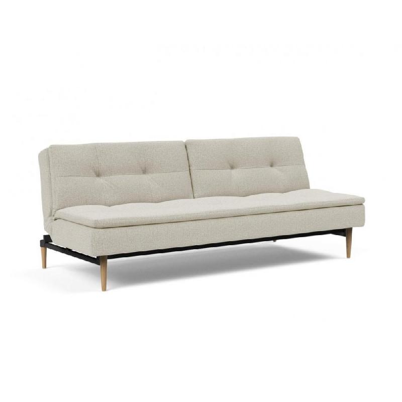 CANAPÉ DESIGN DUBLEXO STYLETTO CONVERTIBLE LIT 115*210 CM PIEDS CHÊNE NATUREL TISSU MIXED DANCE NATURAL_0