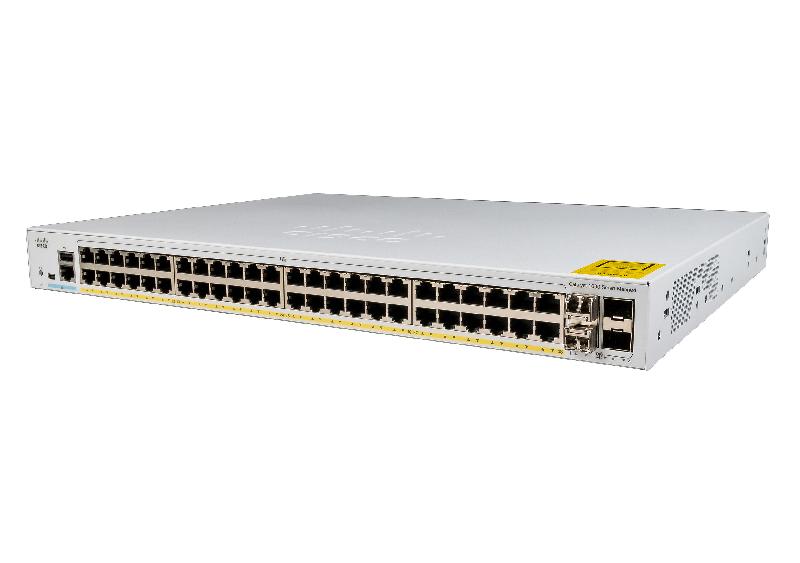 Cisco Catalyst C1000-48P-4X-L commutateur réseau Géré L2 Gigabit Ethernet (10/100/1000) Connexion Ethernet, supportant l'alimentation via ce port (PoE) Gris_0