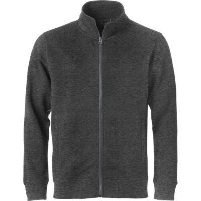 CLIQUE Sweatshirt zippée homme Anthracite Chiné M_0