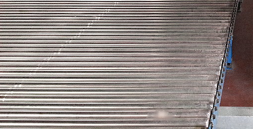 Convoyeur à rouleaux SEEMI - motorisation à galets caoutchoutés - rouleaux adaptés et débrayables_0