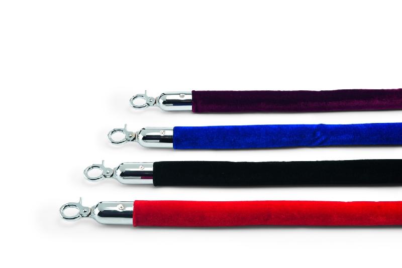 CORDON DE GUIDAGE, 32MM - FERRURES CHROMÉES - ROUGE FONCÉ - 250CM