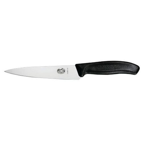 COUTEAU À DÉCOUPER & ÉMINCEUR 15 CM NOIR - VICTORINOX