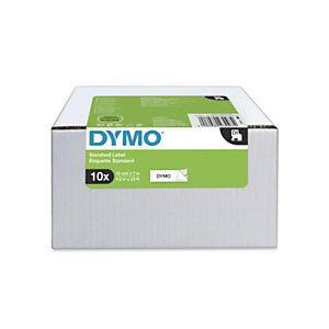 Dymo D1 2093097 Ruban pour titreuse, écriture Noir / fond Blanc - 12 mm x 7 m, modèle S0720530 - Boîte de 10 rubans_0