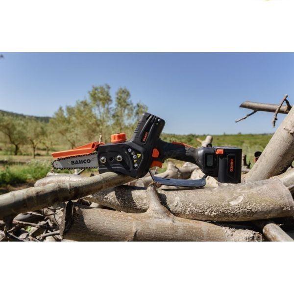 Élagueuse à main compacte BCL15IB - Avec 3 batteries, autonomie de 130-150 coupes - Marque BAHCO_0
