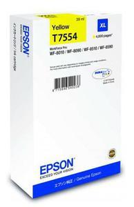 Epson cartouche jet d'encre jaune XL (4 000 pages) - WorkForce Pro WF-8xxx (T7554) - C13T755440_0