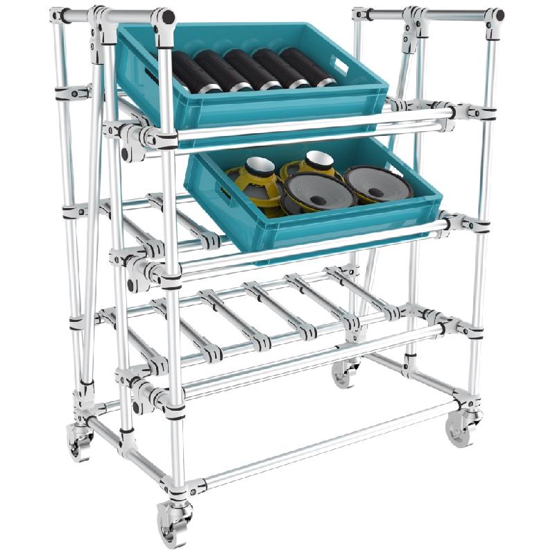 Etagère picking mobile 3 niveaux_0