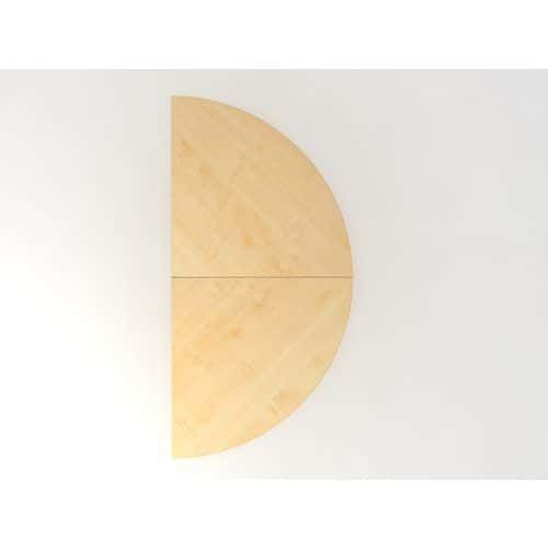 EXTENSION DE BUREAU 1/2 CERCLE SÉRIE J - NOYER-ARGENT - HAMMERBACHER