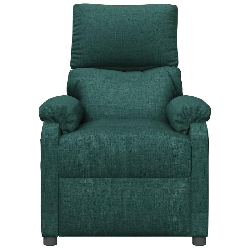Fauteuil inclinable électrique Vert foncé Tissu Modèle Iermelora - 8720286936726_0