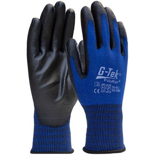 GANTS DE MANUTENTION ANTI-COUPURE CLASSE B ENDUCTION PU - TAILLE 12