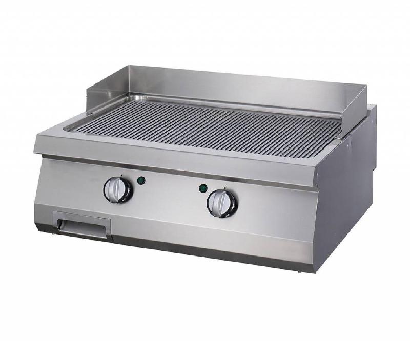 Heavy Duty plaque de gril - rainuré - unité double- profondeur 70 cm - gaz_0