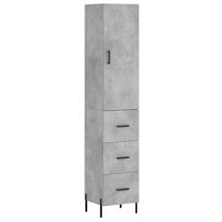 Helloshop26 - Buffet bahut commode armoire meuble de rangement organisateur cuisine salle de séjour salon haut 34,5 x 34 x 180 cm 02_0034312 - 300021_0