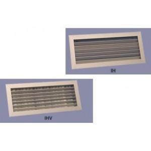 Grille de soufflage IH-IHV - Ailettes réglables - Aluminium anodisé ou laqué RAL 9016_0