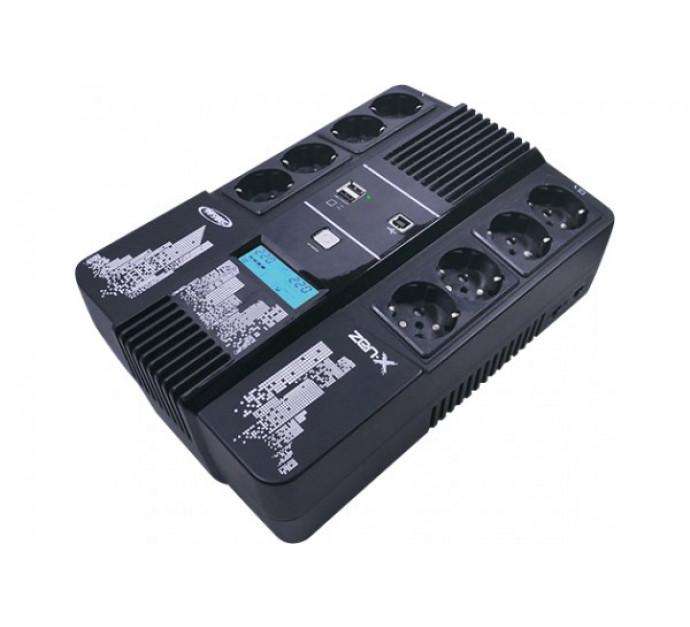 Onduleur Infosec Zen-X 1000 VA - Line interactive avec AVR - LCD - Parafoudre et chargeur USB_0