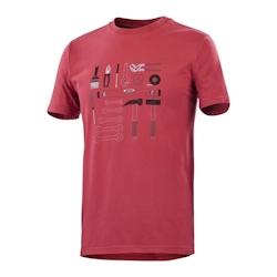 Lafont - Tee-shirt de travail manches courtes mixte PILOT Rouge Taille M - M 3609705817769_0