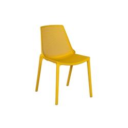 METRO PROFESSIONAL Chaise de terrasse PAM, plastique, empilable, jaune moutarde - jaune plastique polypropylène 4337255226999_0